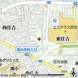 埼玉県所沢市東住吉17-17周辺の地図