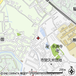 埼玉県所沢市久米1326-16周辺の地図