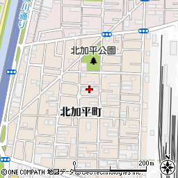 自警会北加平荘周辺の地図