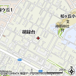 千葉県松戸市胡録台123周辺の地図