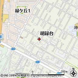千葉県松戸市胡録台142-1周辺の地図