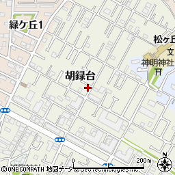 千葉県松戸市胡録台125周辺の地図