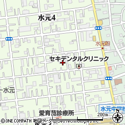 東京都葛飾区水元4丁目13周辺の地図