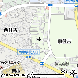埼玉県所沢市東住吉16-5周辺の地図