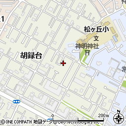 千葉県松戸市胡録台90-9周辺の地図