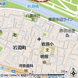 東京都北区岩淵町8-10周辺の地図