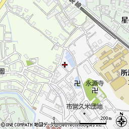 埼玉県所沢市久米1326-9周辺の地図