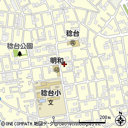 千葉県松戸市稔台2丁目周辺の地図
