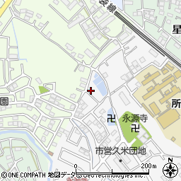 埼玉県所沢市久米1326-8周辺の地図