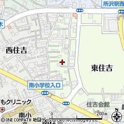 埼玉県所沢市東住吉16-3周辺の地図