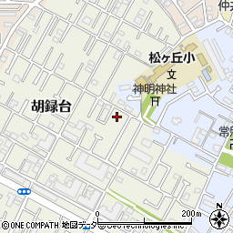 千葉県松戸市胡録台90周辺の地図