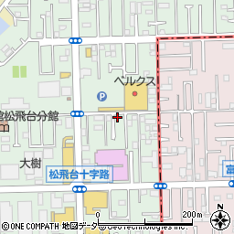 千葉県松戸市松飛台202-5周辺の地図