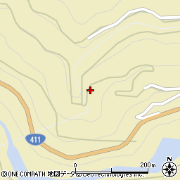 山梨県北都留郡丹波山村所畑周辺の地図