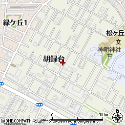 千葉県松戸市胡録台125-5周辺の地図