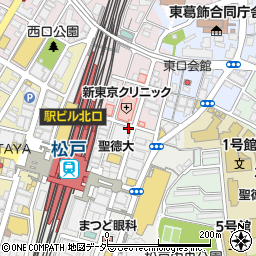 オリックスレンタカー松戸駅前店周辺の地図