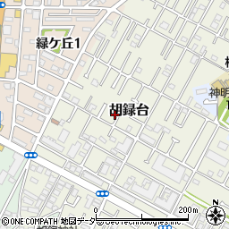 千葉県松戸市胡録台128周辺の地図
