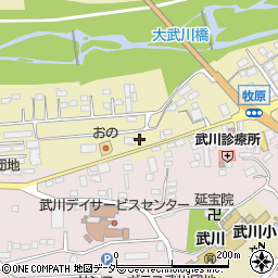 山梨県北杜市武川町三吹2156周辺の地図