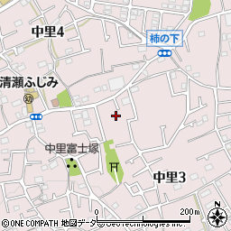 東京都清瀬市中里周辺の地図