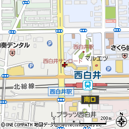 松栄鮨西白井店周辺の地図