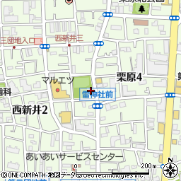 雷神社周辺の地図