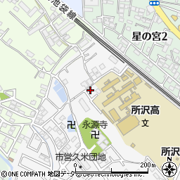 埼玉県所沢市久米1314周辺の地図
