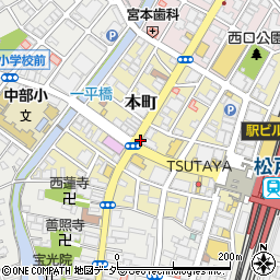 松戸本町周辺の地図