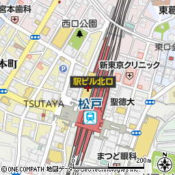 靴下屋アトレ松戸店周辺の地図