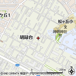 千葉県松戸市胡録台87周辺の地図