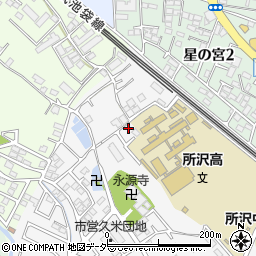 埼玉県所沢市久米1314-3周辺の地図