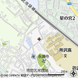 埼玉県所沢市久米1320-3周辺の地図