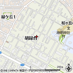 千葉県松戸市胡録台85周辺の地図