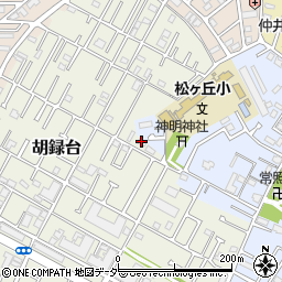 千葉県松戸市胡録台60周辺の地図