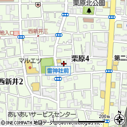 東京都足立区栗原4丁目13-7周辺の地図