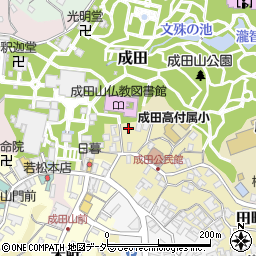タイムズ成田田町第２駐車場周辺の地図