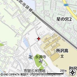 埼玉県所沢市久米1320-4周辺の地図