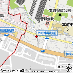 埼玉県和光市本町27-17周辺の地図
