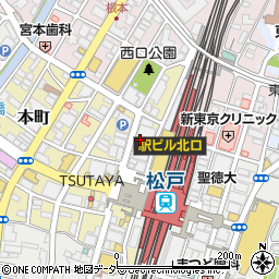 備長炭火ホルモン焼 しちりん 松戸西口駅前店周辺の地図