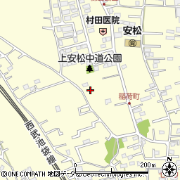 埼玉県所沢市上安松周辺の地図