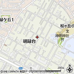 千葉県松戸市胡録台85-1周辺の地図