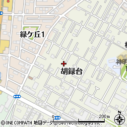 千葉県松戸市胡録台80-7周辺の地図