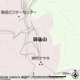 東京都青梅市御岳山周辺の地図