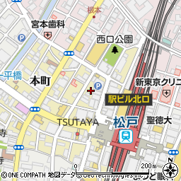 水漏れ修理の生活救急車　松戸市エリア専用ダイヤル周辺の地図
