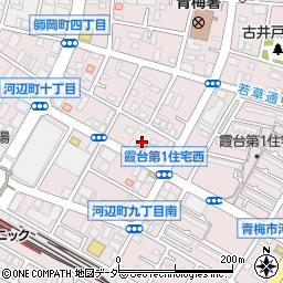 東京都青梅市河辺町10丁目16周辺の地図