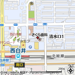 寺本サイクル西白井店周辺の地図