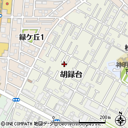 千葉県松戸市胡録台80-8周辺の地図