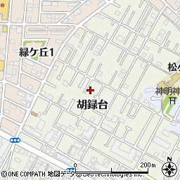 千葉県松戸市胡録台80-4周辺の地図