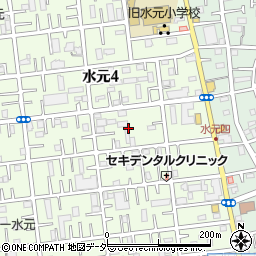 東京都葛飾区水元4丁目14周辺の地図