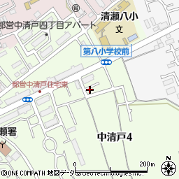 中清戸住宅第一集会所周辺の地図