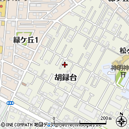千葉県松戸市胡録台80-3周辺の地図