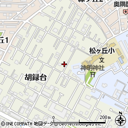 千葉県松戸市胡録台63周辺の地図